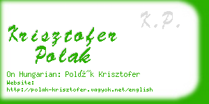 krisztofer polak business card